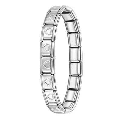 Brazalete Corazón Plateado