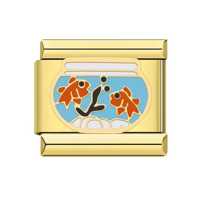 #487 Pecera Oro