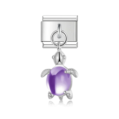 #605 Tortuga Violeta Colgante