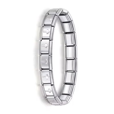 Brazalete Charm Italiano Cruz