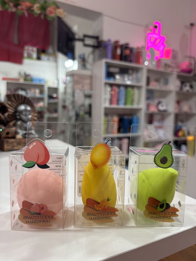 Esponja de maquillaje fruta 