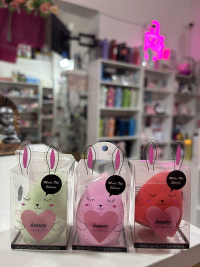 Esponja de maquillaje conejito 