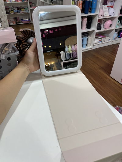 Espejo con estuche ideal para cartera con luz