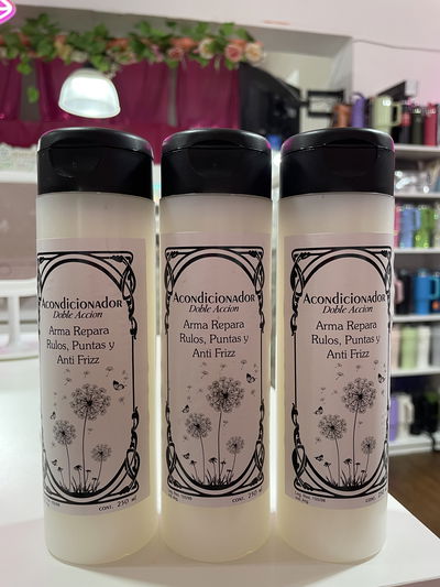 Acondicionador rulos, punta y Antifrizz 