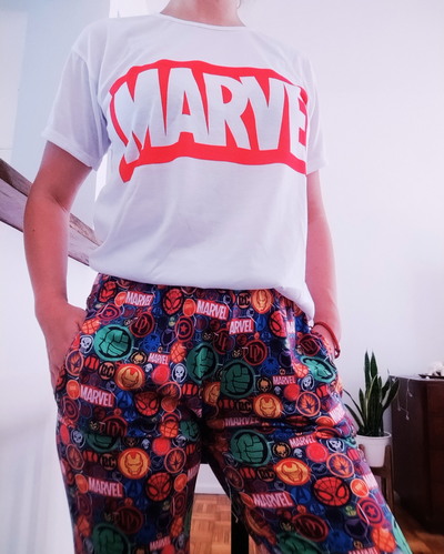 Pijama media estación - Marvel