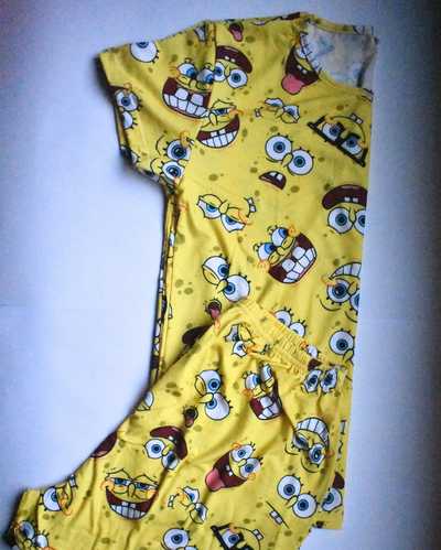 Pijama Corto Full Print - Unisex - Bob Esponja