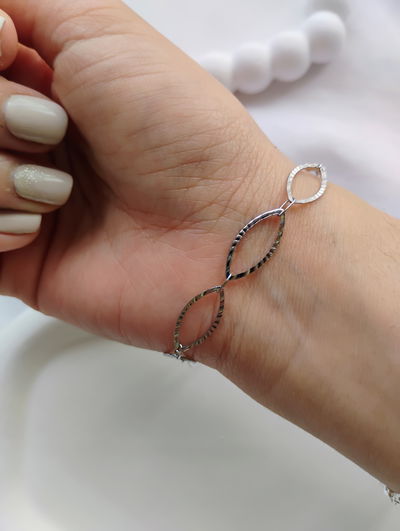 Pulsera óvalos acero quirúrgico 