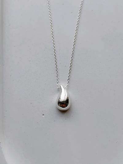 Collar Gota XL acero Blanco 