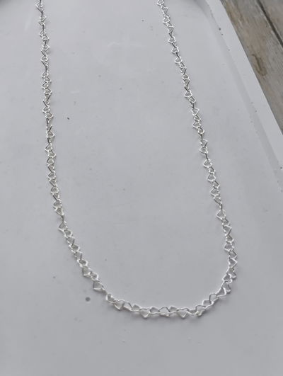 Cadena corazoncitos Plata 925