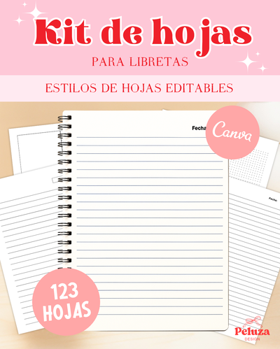 123 Hojas editable en canva