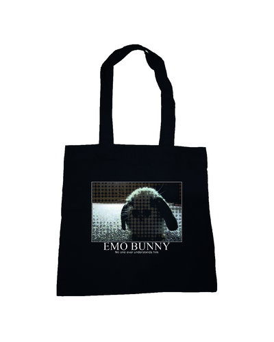  Tote Bag emo bunny