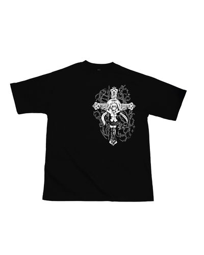 Remera Miku tribal manga corta