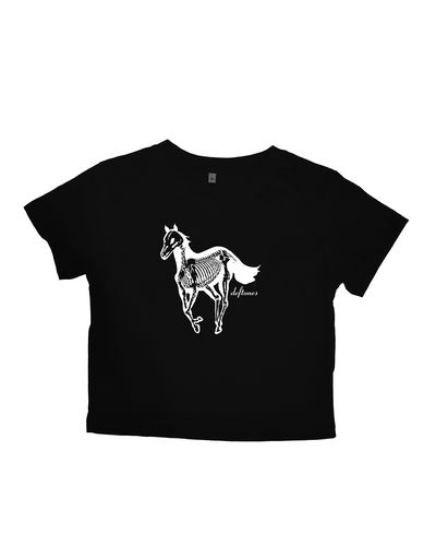Baby tee white pony
