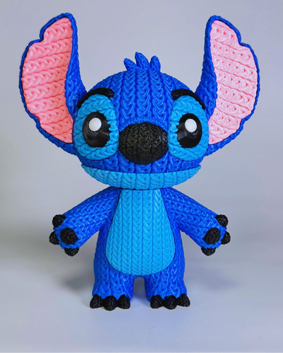 Figura de Stitch con Textura Crochet