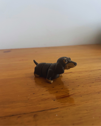 10 LLavero Perro Salchicha Articulado 