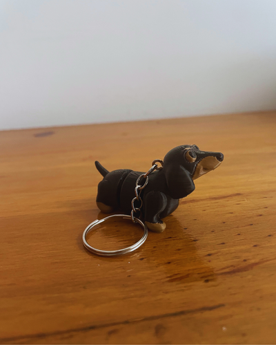 LLavero Perro Salchicha Articulado Pintados