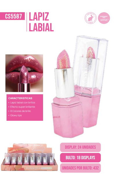 LABIA CON GLITTER
