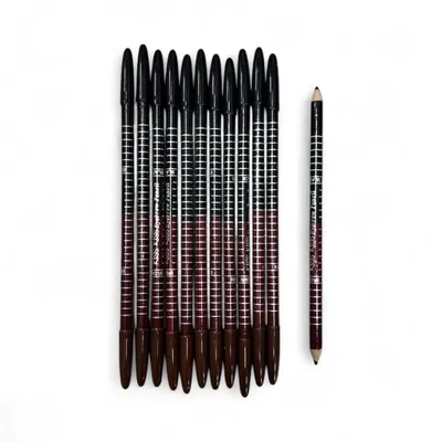 LAPIZ DELINEADOR DOBLE NEGRO Y MARRON