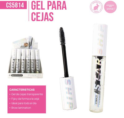 MASCARA PARA CEJAS Y PESTAÑAS EN GEL PINK21