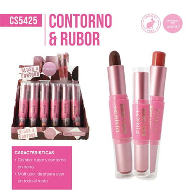 CONTORNO&RUBOR EN BARRA PINK21