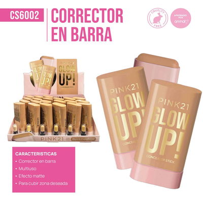 CORRECTOR EN BARRA PINK21