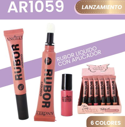 RUBOR LIQUIDO CON APLICADOR 4ANGELS AR1059