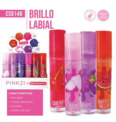BRILLO LABIAL PINK21 CS6146