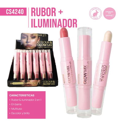 RUBOR + ILUMINADOR PINK21 CS4240