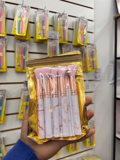 SET DE BROCHAS X10 MANGO MARMOL