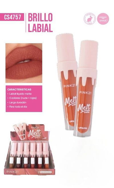 LIP GLOSS LONGLASTING PINK21