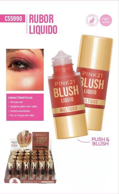 RUBOR LIQUIDO PRESS BLUSH PINK21