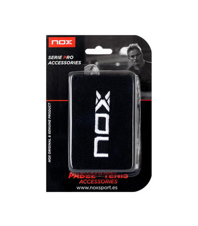 Muñequera Nox Negra Blanco x2/u