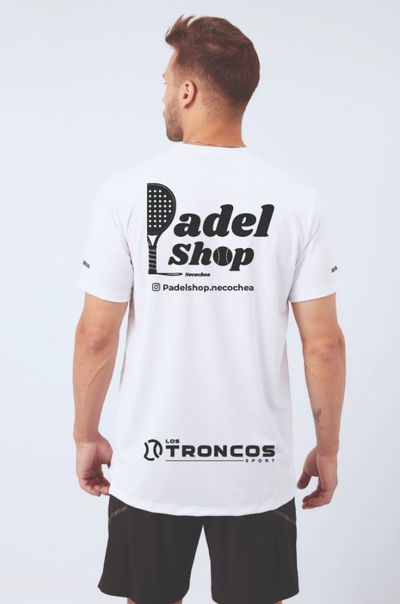 Remera Padelshop + Los troncos By Snauwaert Blanca