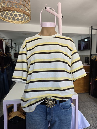 REMERA RAYADA OVERSIZE