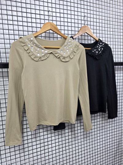 CAMISETA CUELLO BEBE APLIQUE