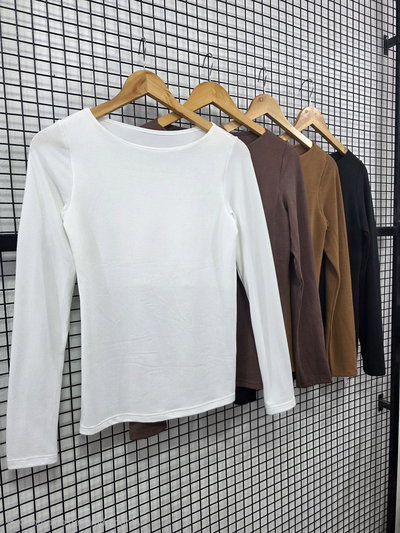 CAMISETA LANILLA CUELLO BOTE
