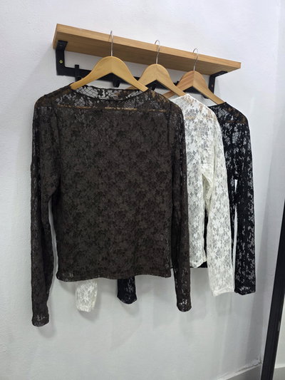CAMISETA ENCAJE MELI