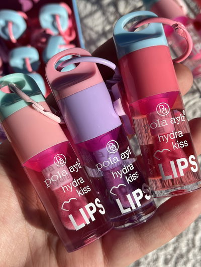 3 Gloss con llaverito flor