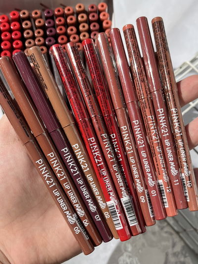 Pack 12 delineadores de labios retráctil Pink 21