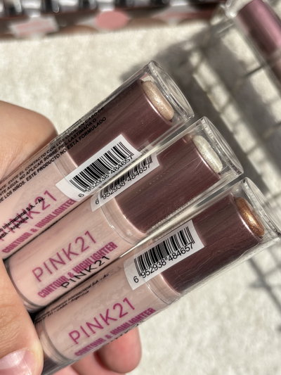 3 Barras Contorno + Iluminador Pink21