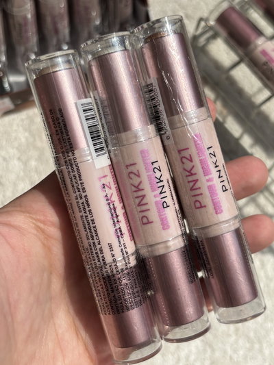 3 Barras Contorno + Iluminador Pink21