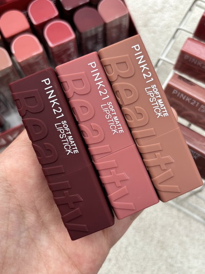 3 labiales en barra pink21 