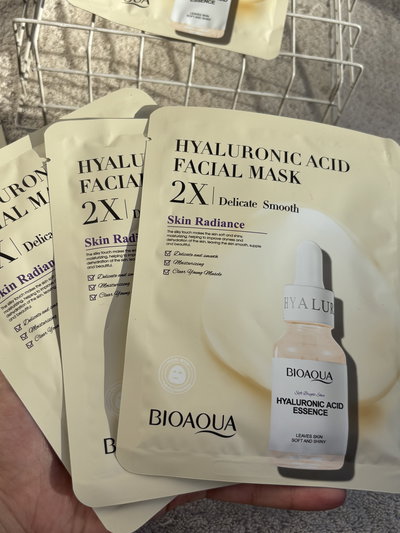 3 mascarillas faciales bioacua 