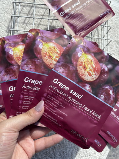 3 mascarillas faciales bioacua ciruela