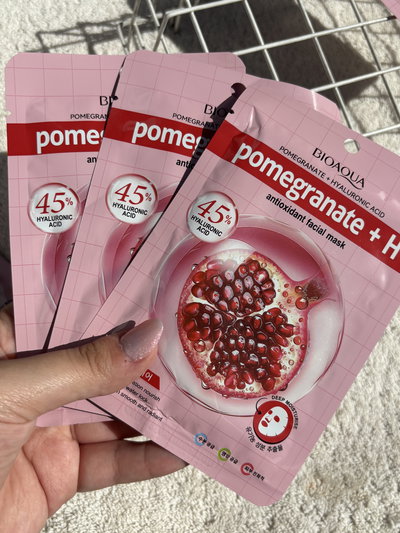 3 mascarillas faciales bioacua 