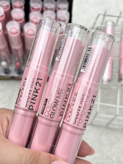 3 Barra con Rubor e iluminador Pink21 