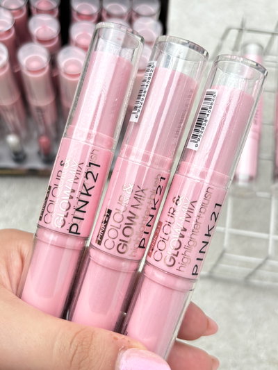 3 Barra con Rubor e iluminador Pink21 