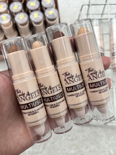 3 contornos y correctore en barra con esponja 4angels