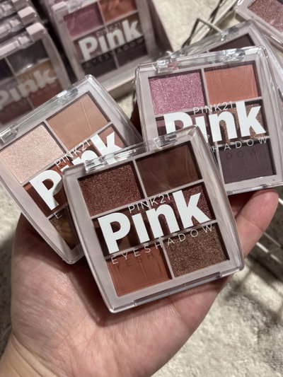 3 paletas de sombras pink21 