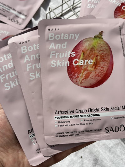 3 Mascarillas Faciales Fruits rosa